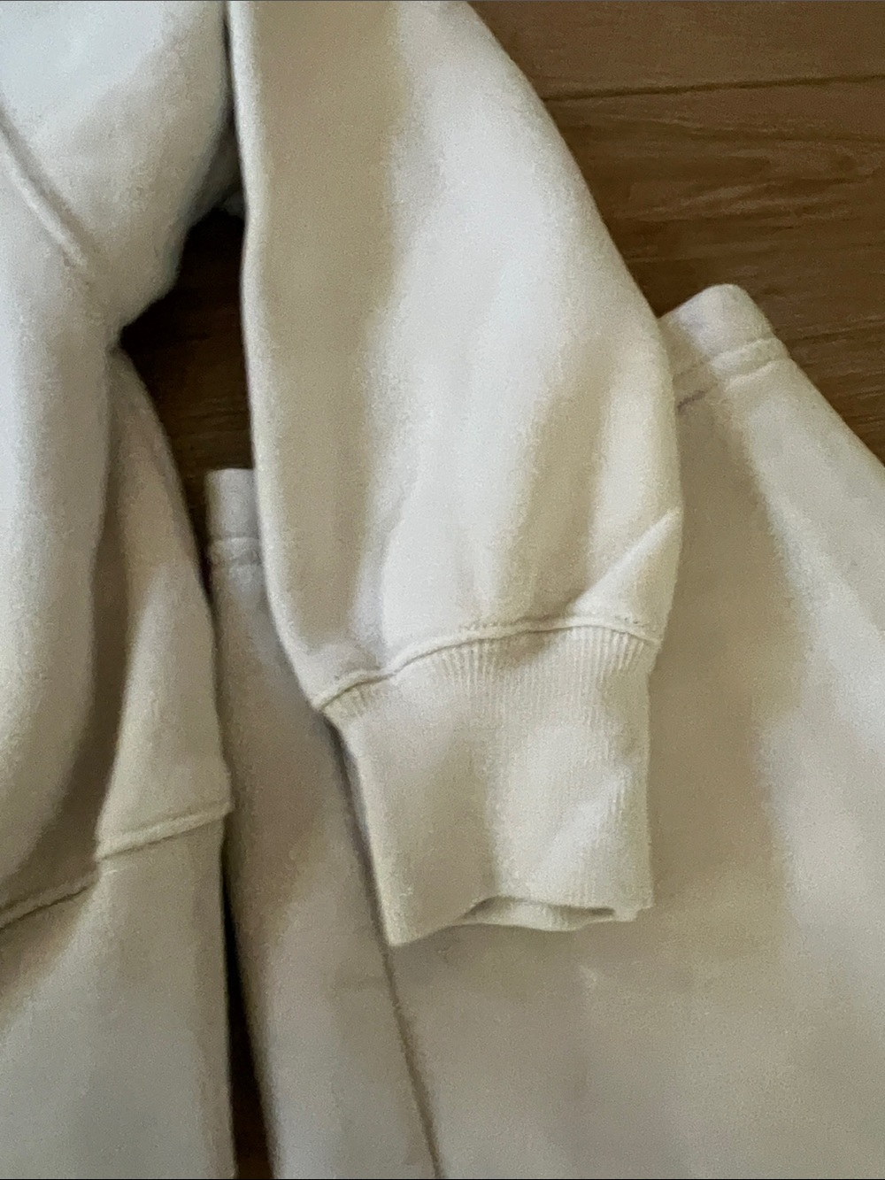 Abercrombie & Fitch Cream Fleece Jogger Set - Picture 6 of 6